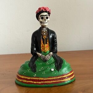 Summit Collection Frida Kahlo Skeleton Figurine Day of the Dead Catrina 4 Inch
